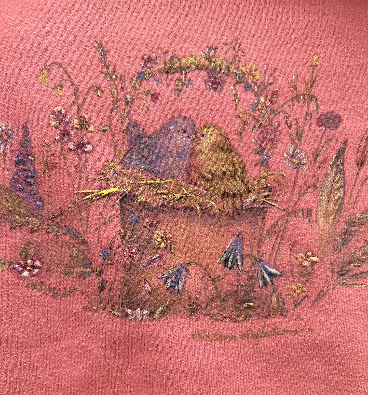 1990s Pink Bird Crewneck | Northern Reflections US Men's L
