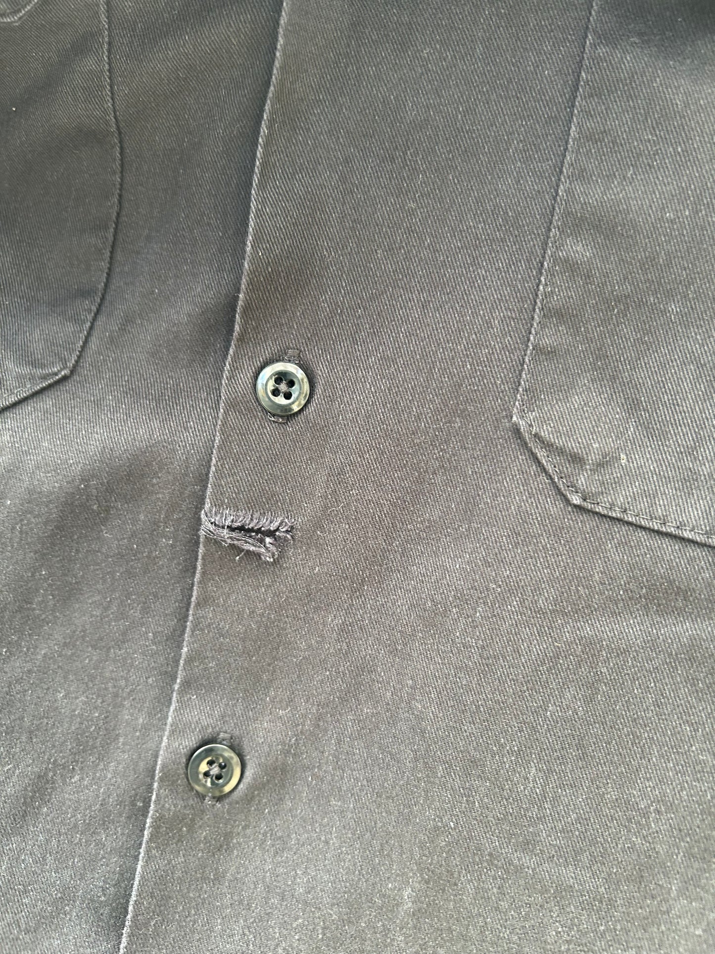 Retro Black Dickies Button-up | Dickies US Men's M