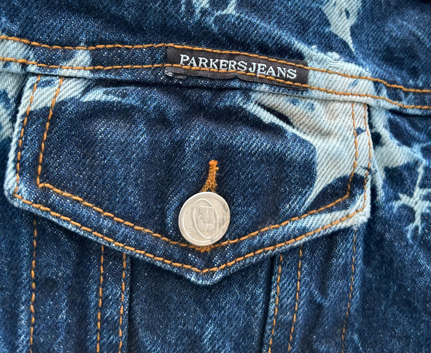1980s Dyed Denim Jacket | Parkers Jeans US Kid's XXXL