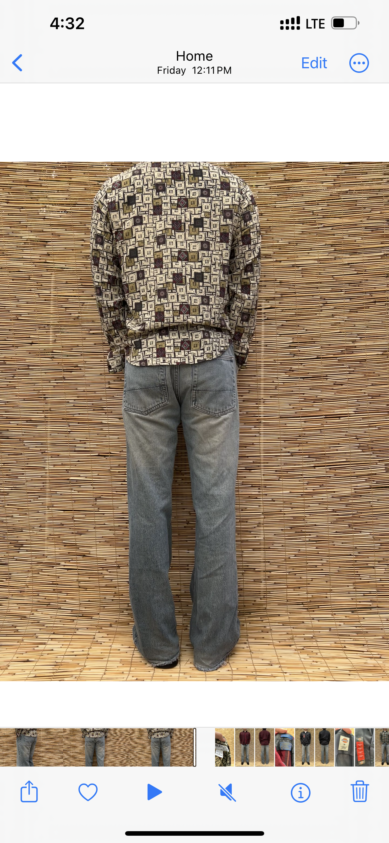 1980s Long-sleeve Button-up | Truffles By YB US Men's S