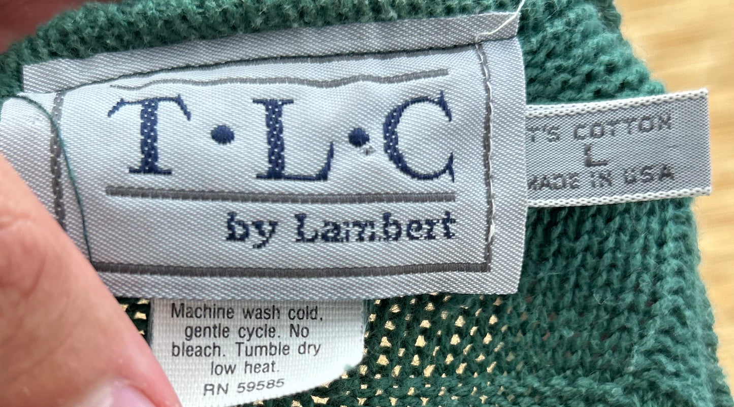 1990s Green Sweater | T.L.C US Men's L