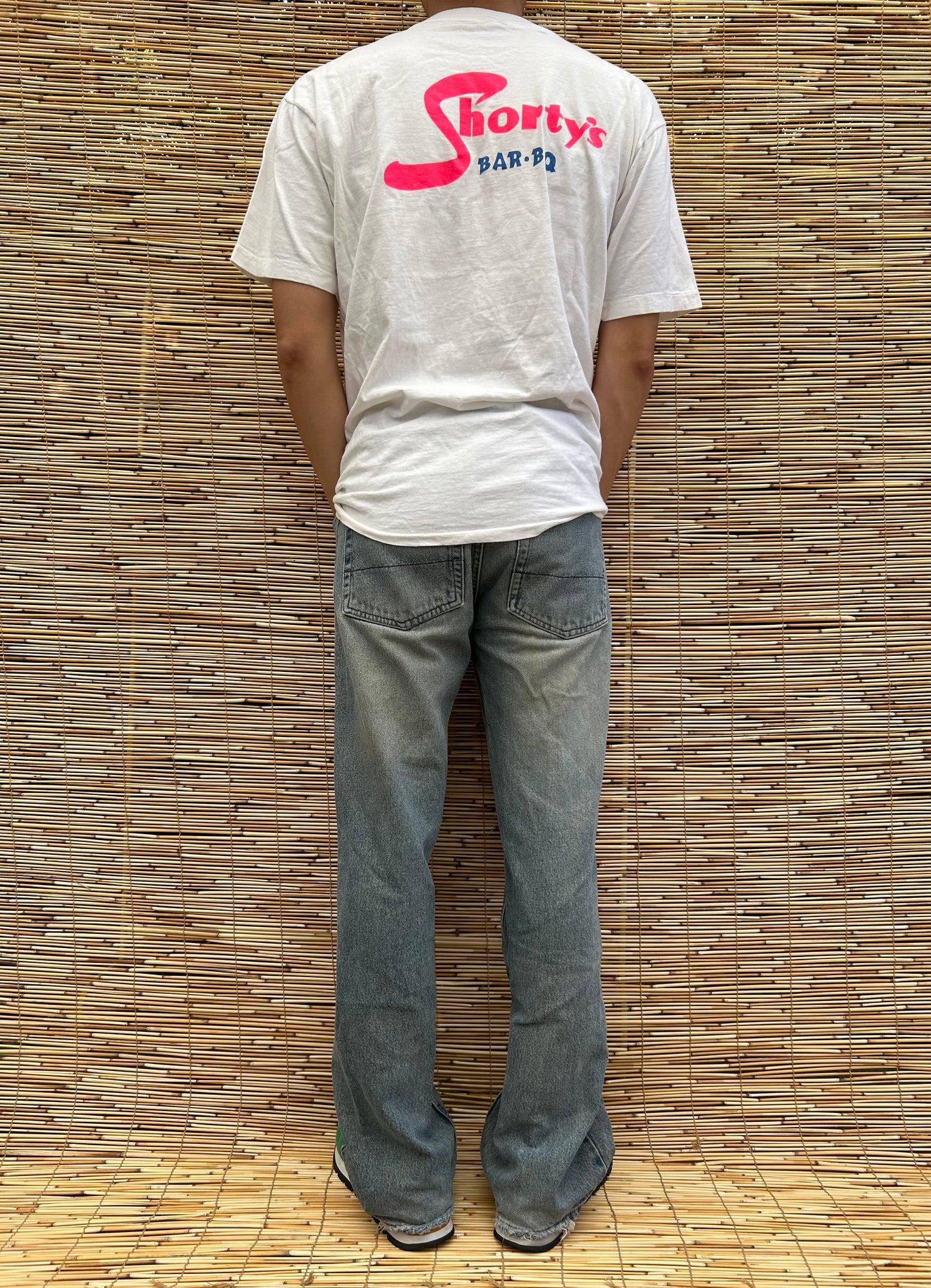 Vintage White Shortys BarBQ Tee | US Men's L