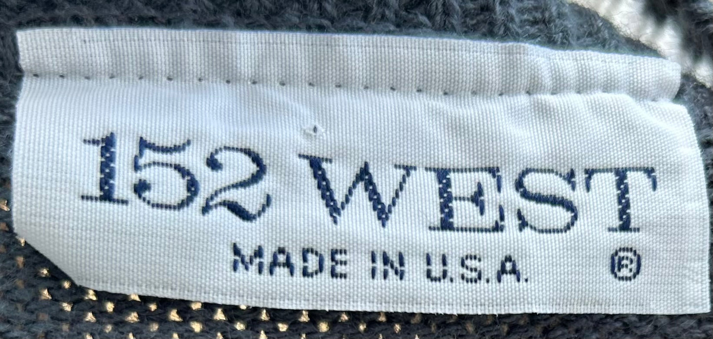 1980s Gray V-neck Sweater | 152 West US Men's L