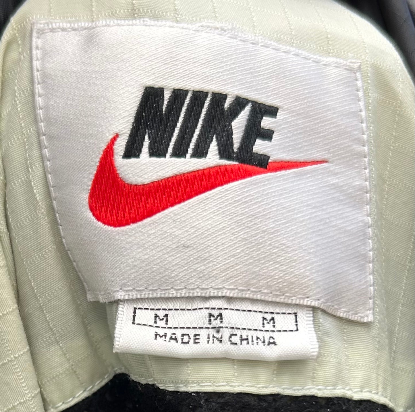 1990s Cream Nike Windbreaker Hoodie | Nike US Men's M