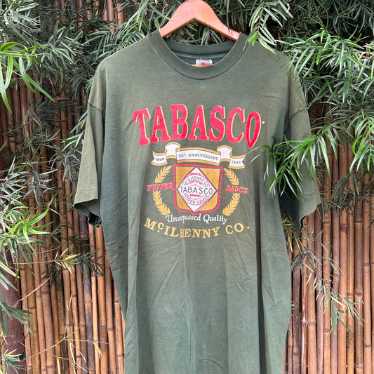 1993 Green Tabasco Graphic Tee | Fruit of the Loom US Men's XXL