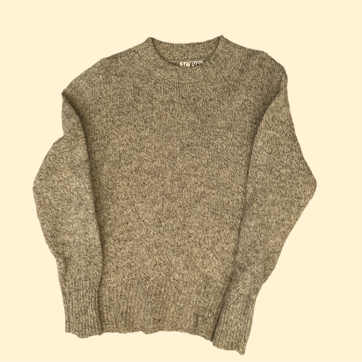 1970s Beige Wool Sweater | Lobo by Pendleton US Men's M