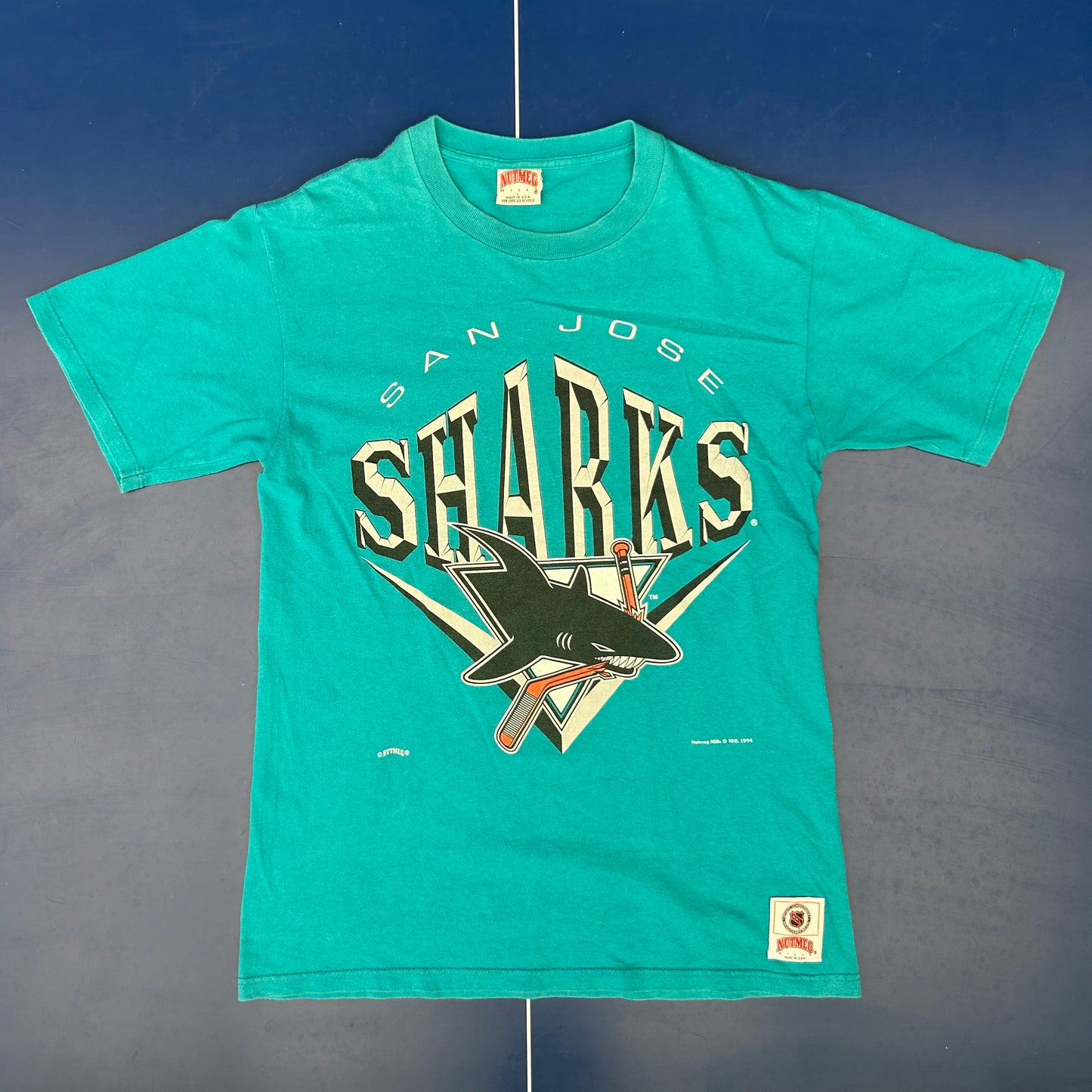 1990s SJ Sharks Tee | Nutmeg US Men’s L