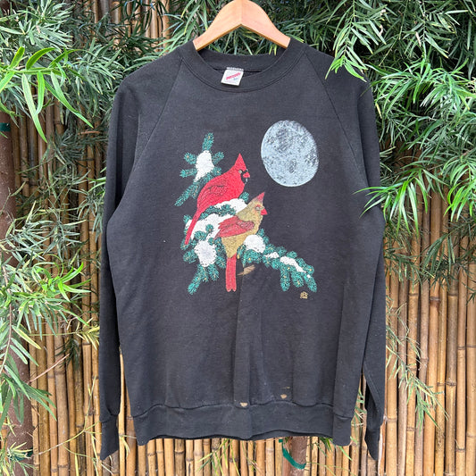 1988 Black LSJ Cardinal Crewneck | Jerzees US Men's L