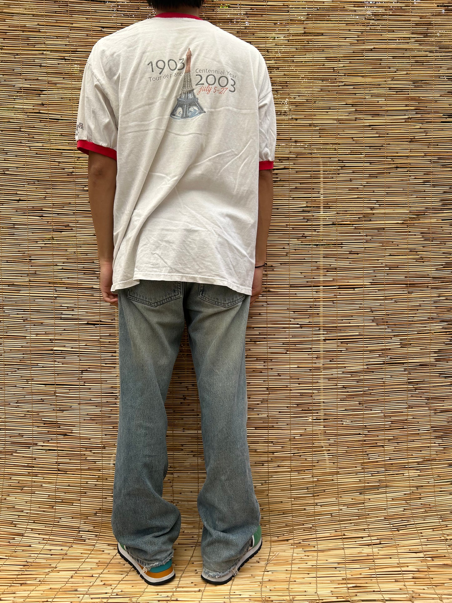 2003 USPS Paris Bike Ringer Tee | Anvil US Mens XL