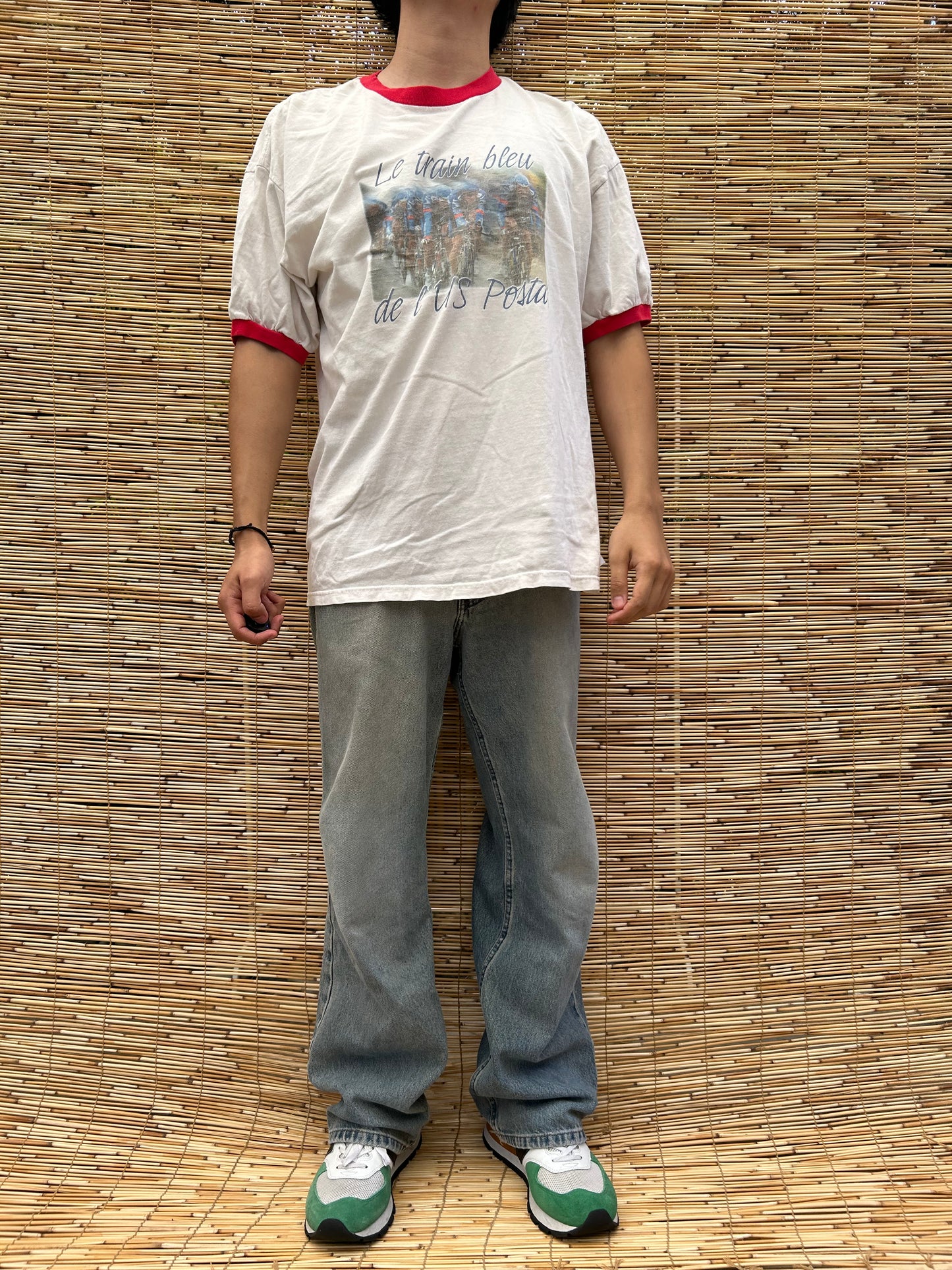 2003 USPS Paris Bike Ringer Tee | Anvil US Mens XL