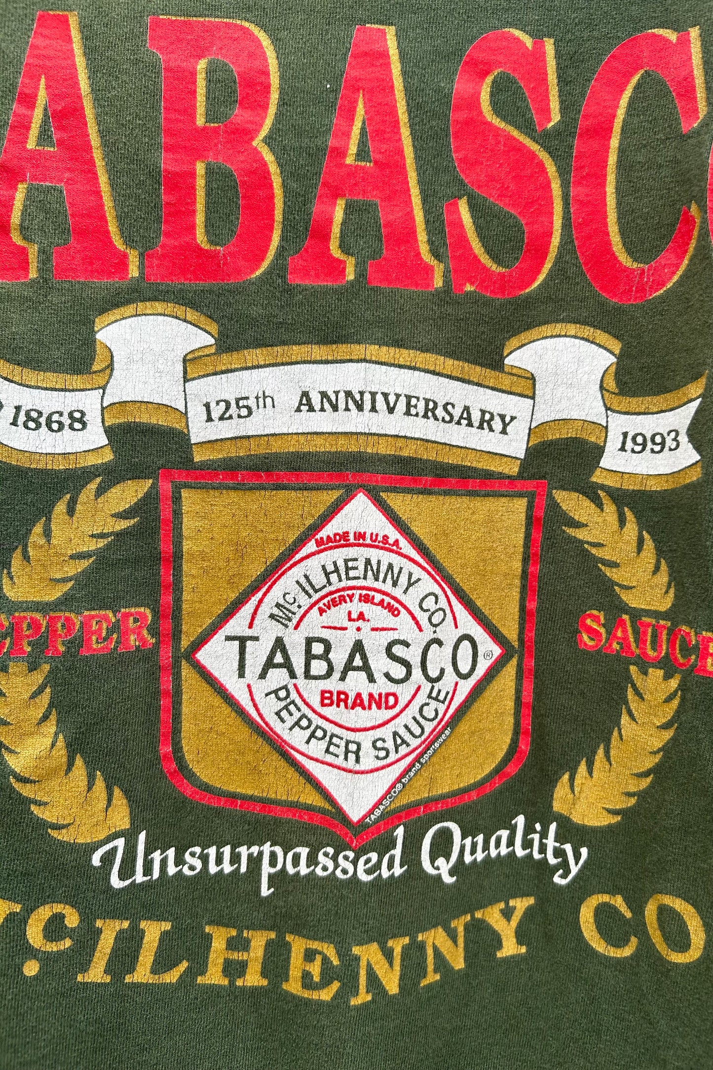 1993 Green Tabasco Graphic Tee | Fruit of the Loom US Men's XXL