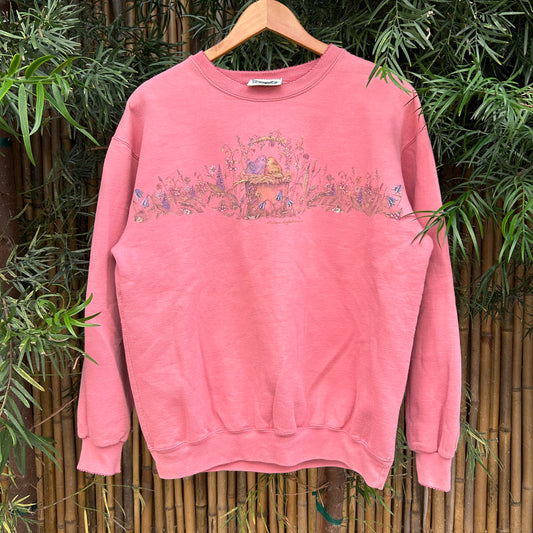 1990s Pink Bird Crewneck | Northern Reflections US Men's L