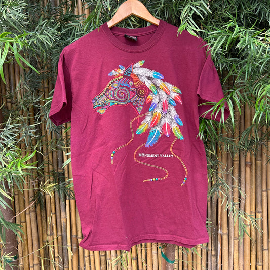 1990s Red Horse Graphic Tee | Sportex US Men's M