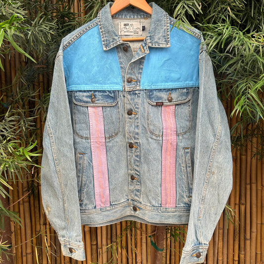 Retro Custom Lee Painted Denim Jacket | Lee's US Men's L