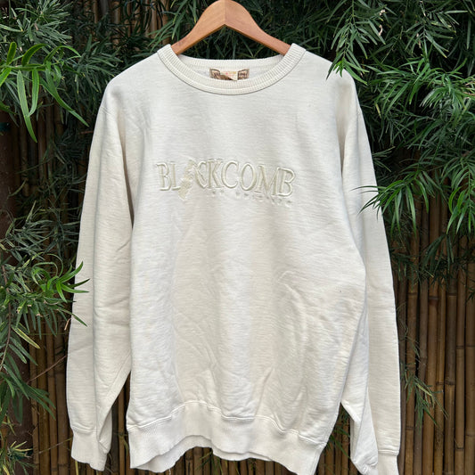 1990s White Whistler Crewneck | Campus Originals US Men's M