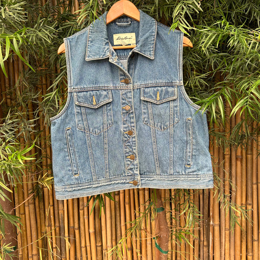 2000s Denim Vest | Eddie Bauer US Women's M