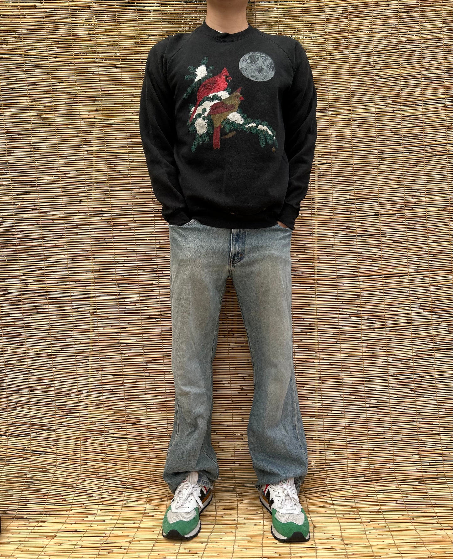 1988 Black LSJ Cardinal Crewneck | Jerzees US Men's L