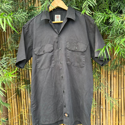 Retro Black Dickies Button-up | Dickies US Men's M