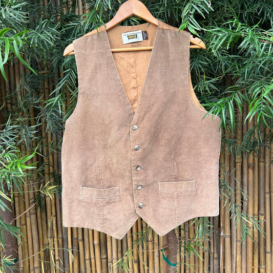 1980s Brown Levi's Corduroy Vest | Levi's US Men's L