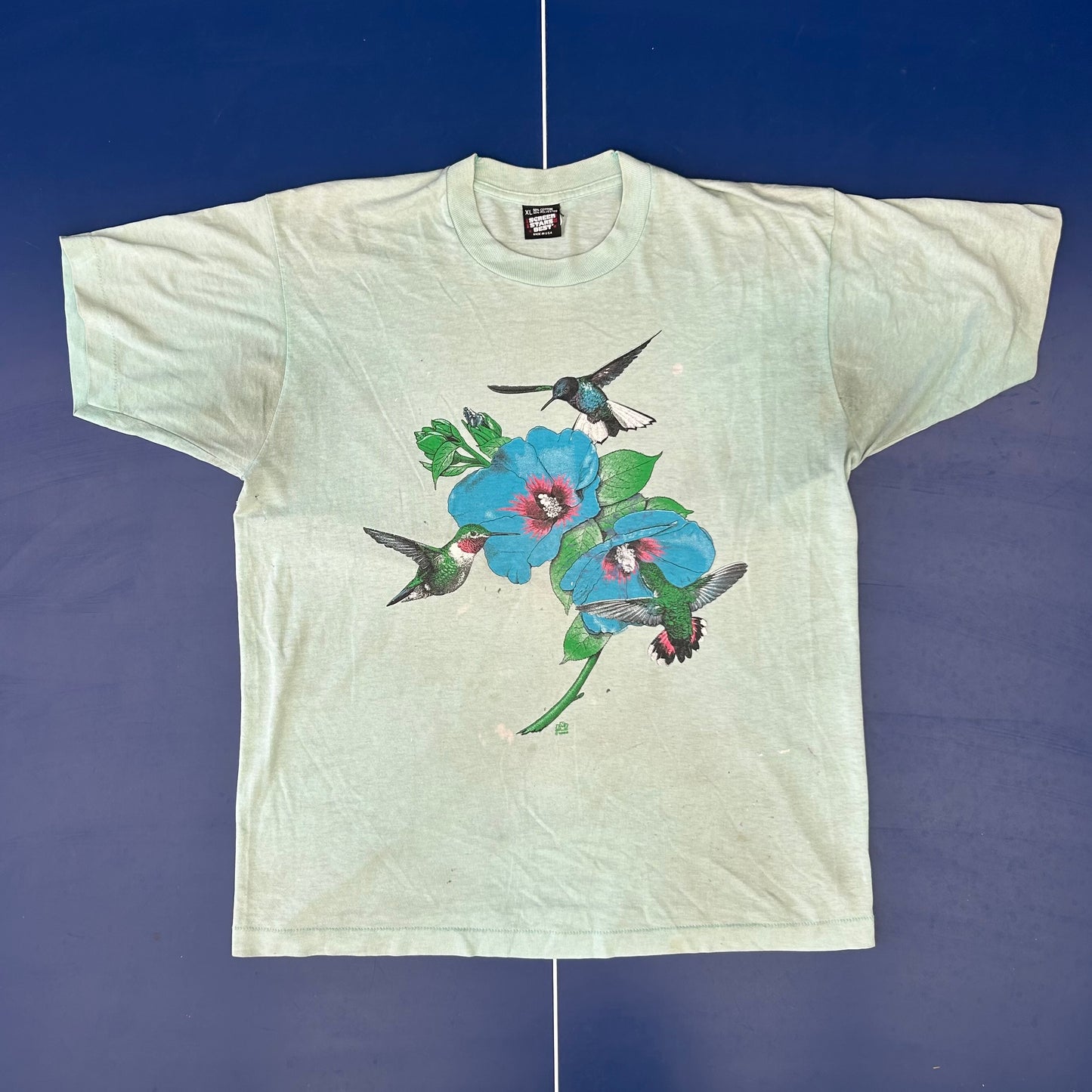 1980s Hummingbird Graphic Tee | Screen Stars US Men’s XL