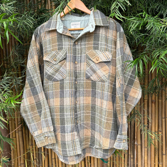 1950s Plaid Jeff Martin Long-sleeve Button-up | Jeff Martin US Men's XL