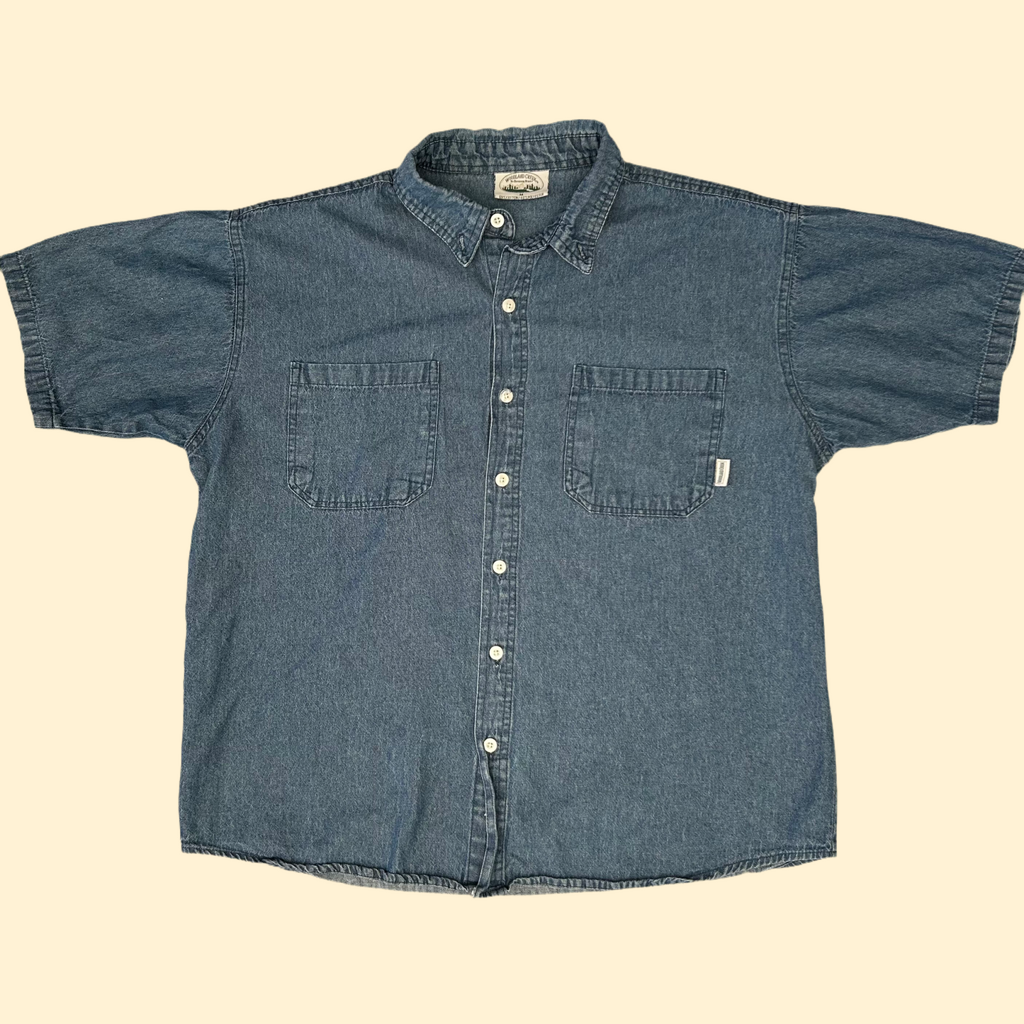 1990s Denim Button-up Shirt | Woodland Creek US Men's M