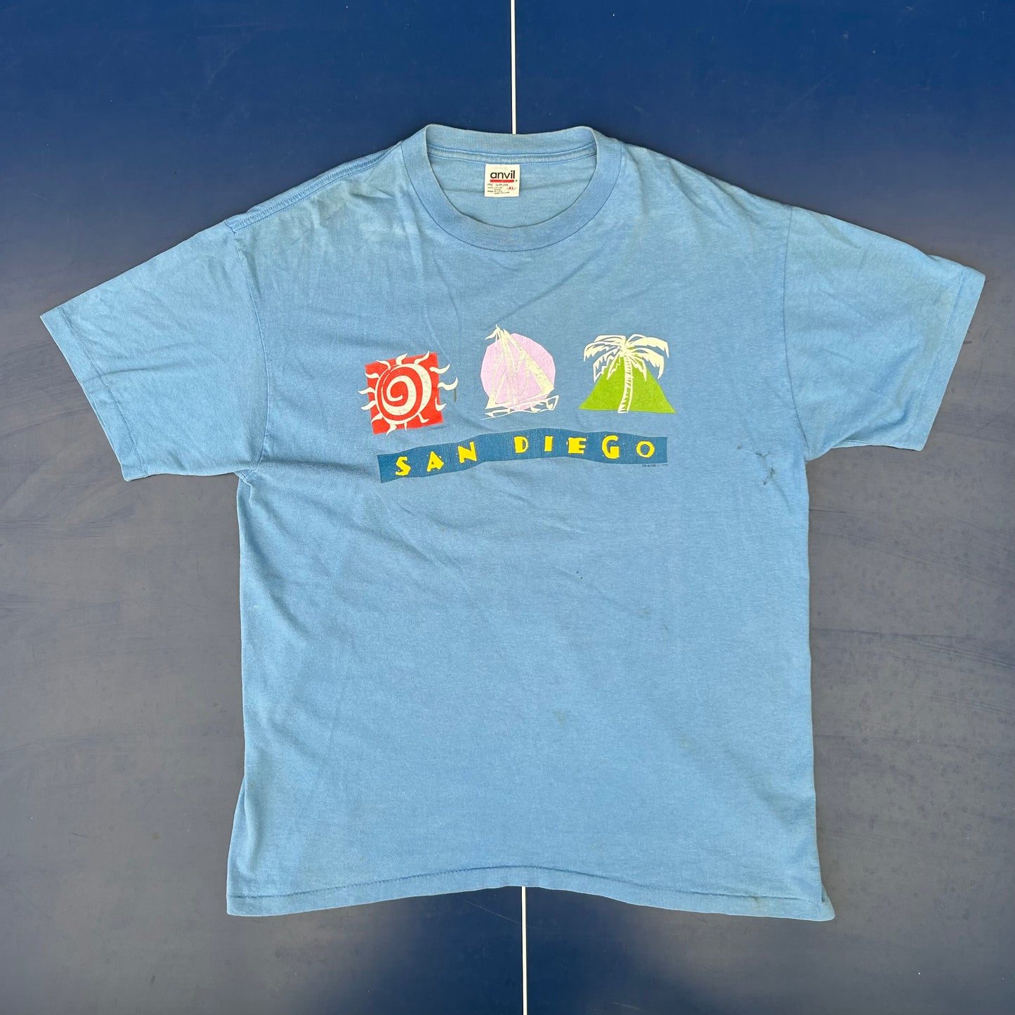 1990s Sand Diego Tee | Anvil US Men’s XL