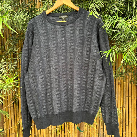 1990s Navy Italian Wool Sweater | Mino Milano US Men's M