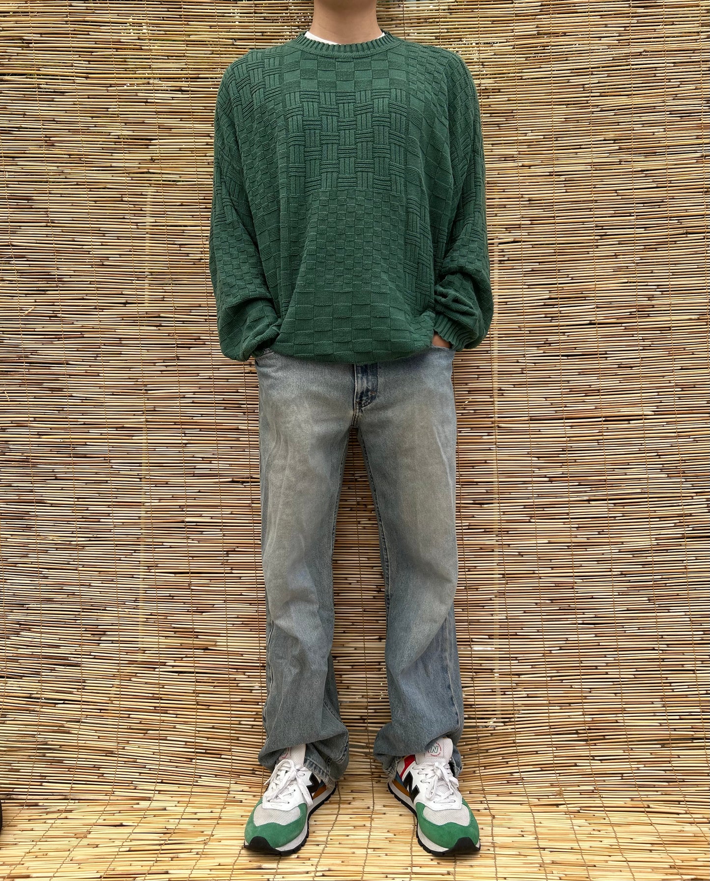 1990s Green Sweater | T.L.C US Men's L