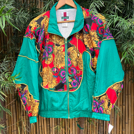 1980s Brand New Green Windbreaker Jacket | Active Exposure US Men's M