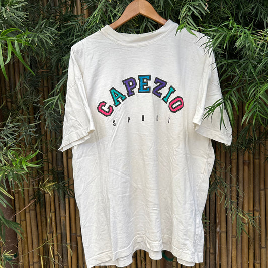 1980s White Capezio Graphic Tee | Equipt US One Size Fits All