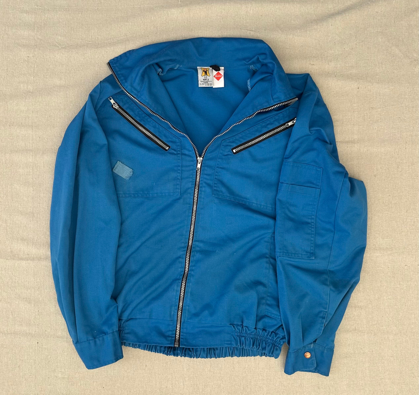 2000s Blue Worker Jacket | Klopman Fabrics US Men's M