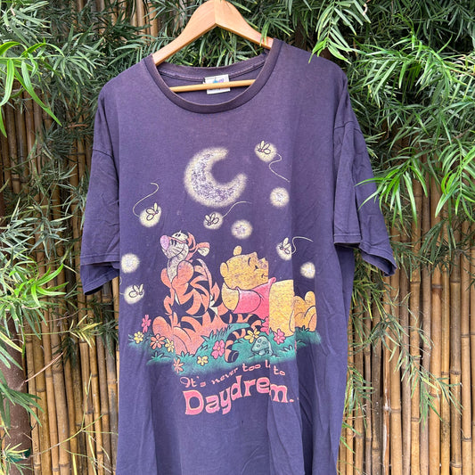 1990s Purple Winnie the Pooh Daydream Tee | Disney US Men's XL