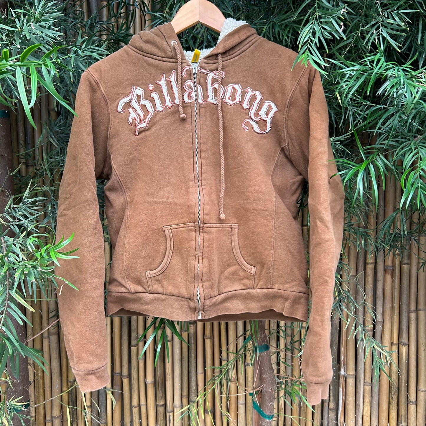 2000s Brown Zip-up Hoodie | Billabong US Women's L