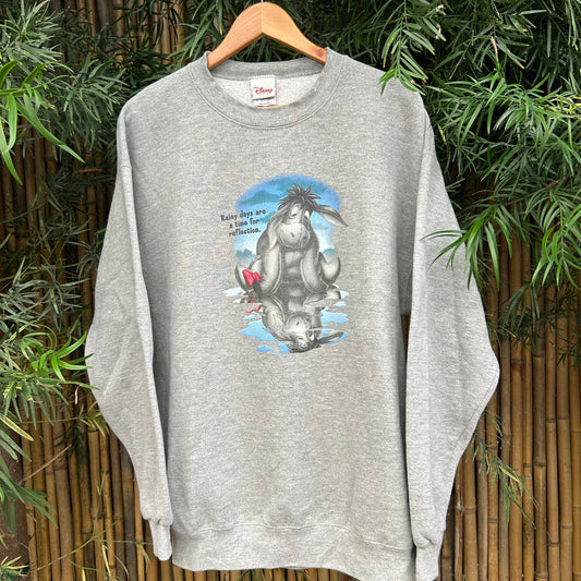 2000s Gray Eeyore Crewneck | Disney US Men's L