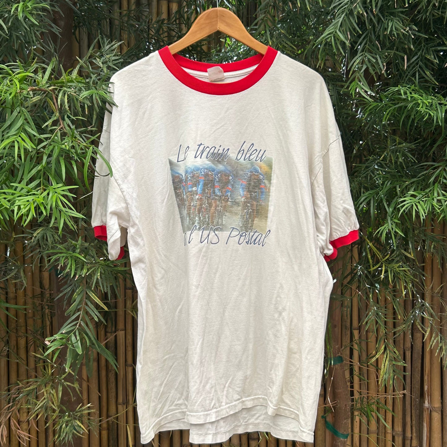 2003 USPS Paris Bike Ringer Tee | Anvil US Mens XL