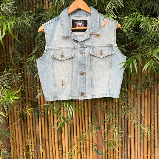 1990s Denim Vest | Lei's US Women 's M