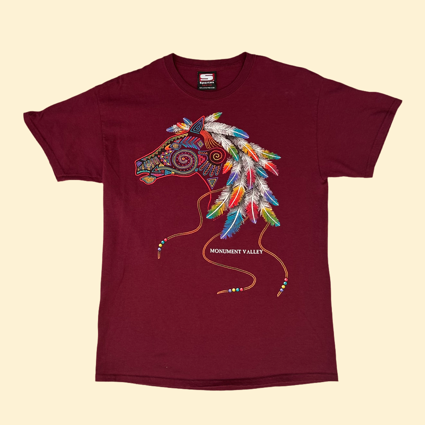 1990s Red Horse Graphic Tee | Sportex US Men's M