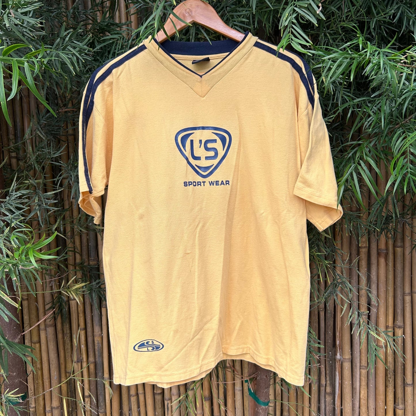 1990s Yellow Soccer Shirt | Leon’s Sports US Men's M