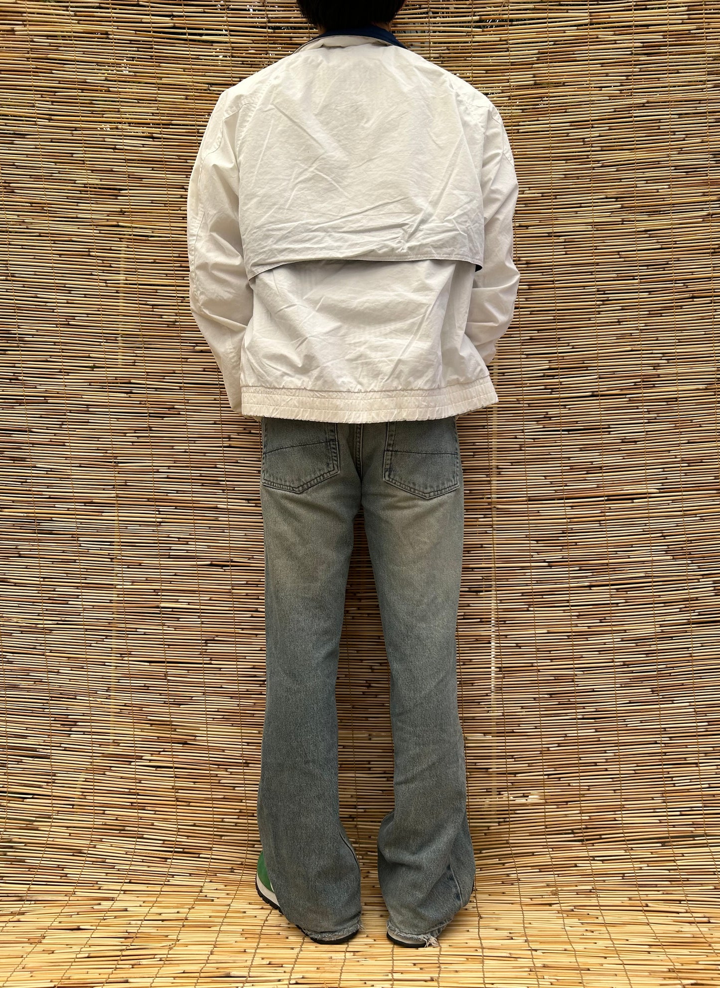 1990s White Windbreaker Jacket | John Ashford US Men's M