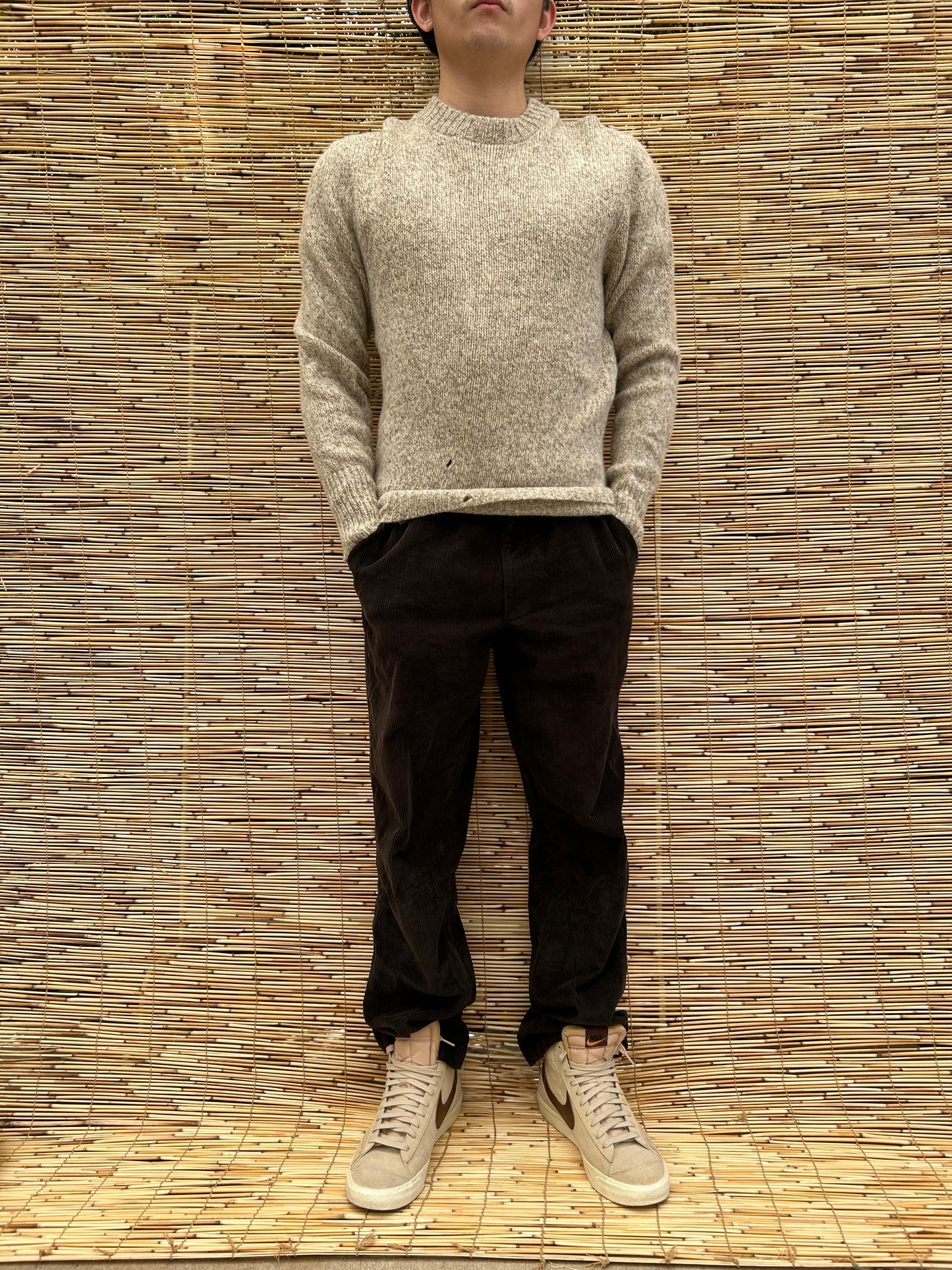 1970s Beige Wool Sweater | Lobo by Pendleton US Men's M