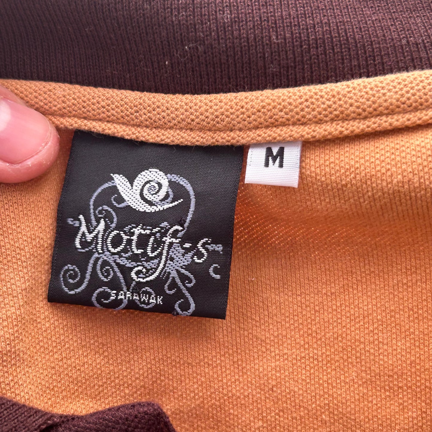 1990s Patterned Polo | Motifs Men’s M