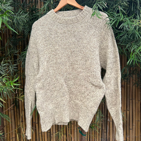 1970s Beige Wool Sweater | Lobo by Pendleton US Men's M