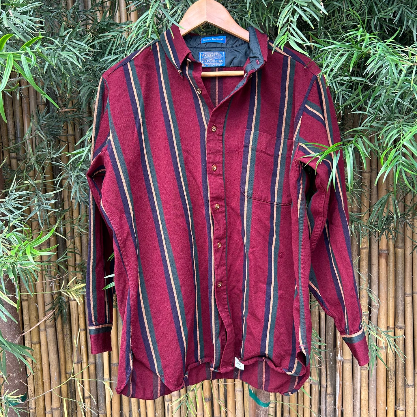 1960s Red Pendleton Long-sleeve Button-up | Pendleton US Men's L