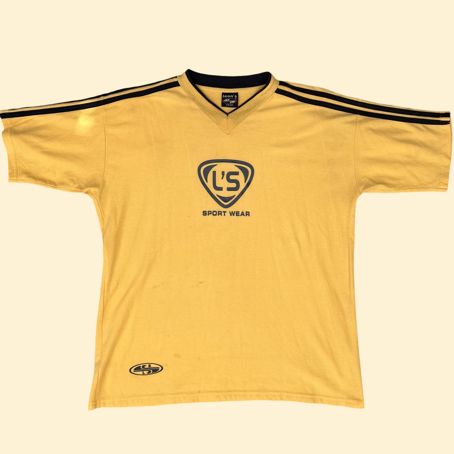 1990s Yellow Soccer Shirt | Leon’s Sports US Men's M