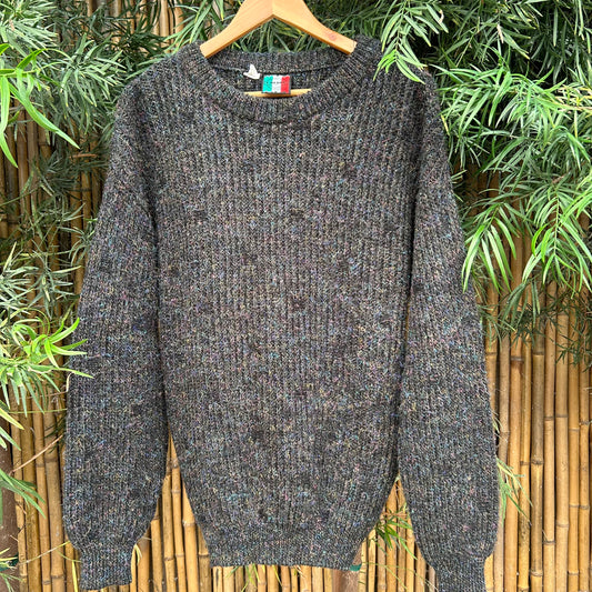 1980s Gray Italian Wool Sweater | Colore US Men's L