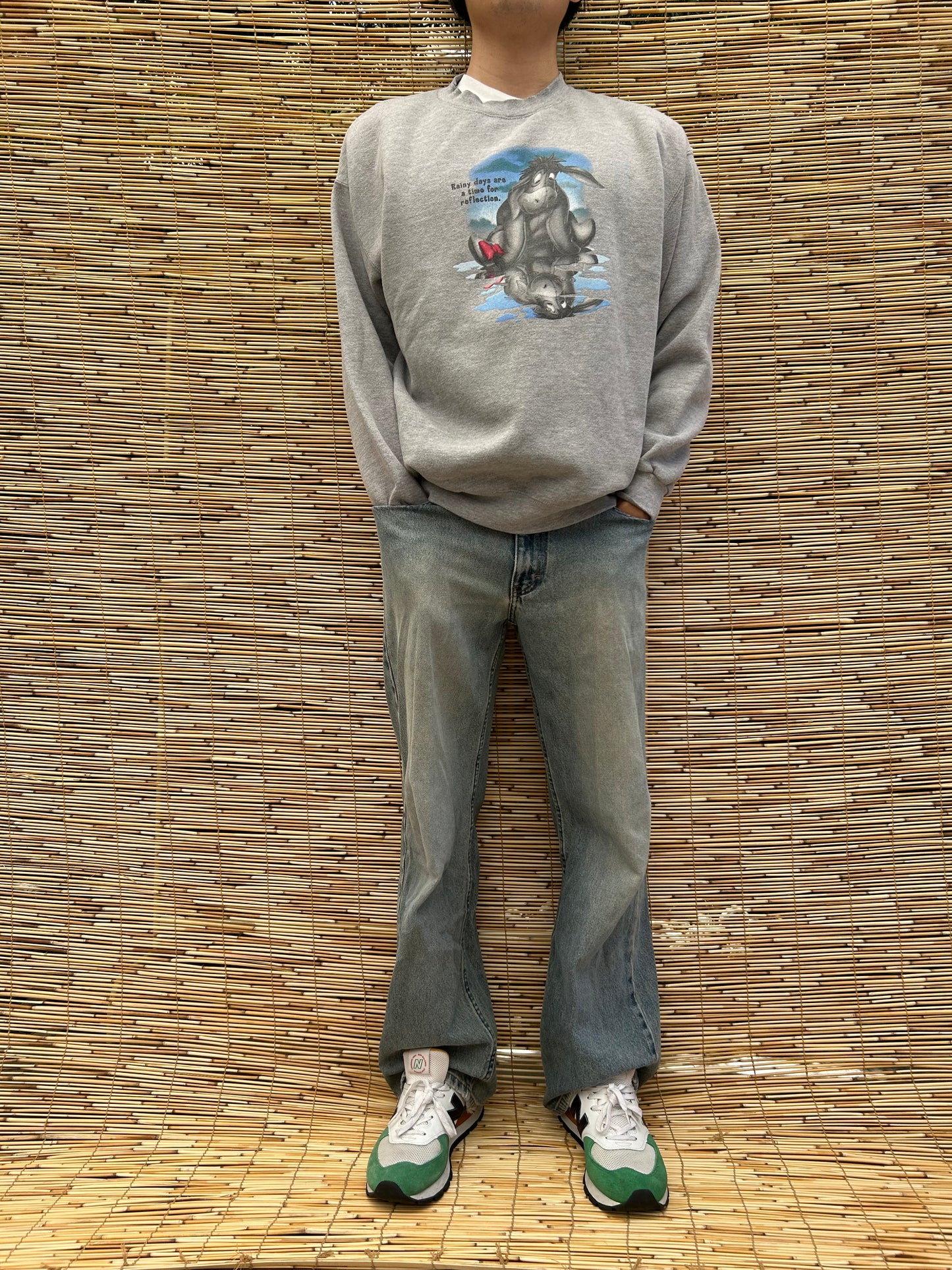 2000s Gray Eeyore Crewneck | Disney US Men's L