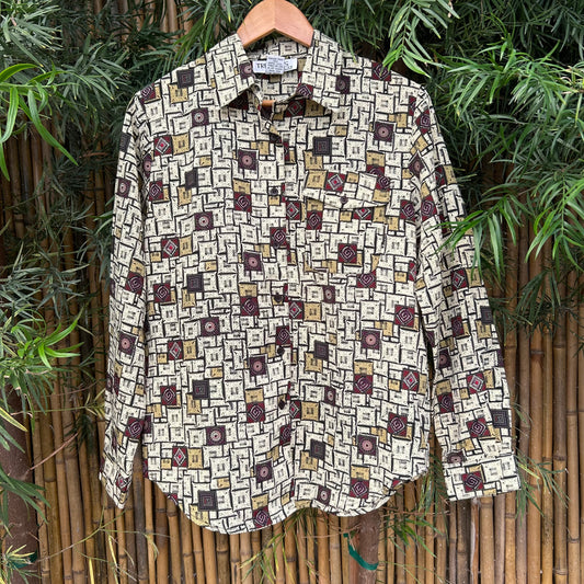 1980s Long-sleeve Button-up | Truffles By YB US Men's S