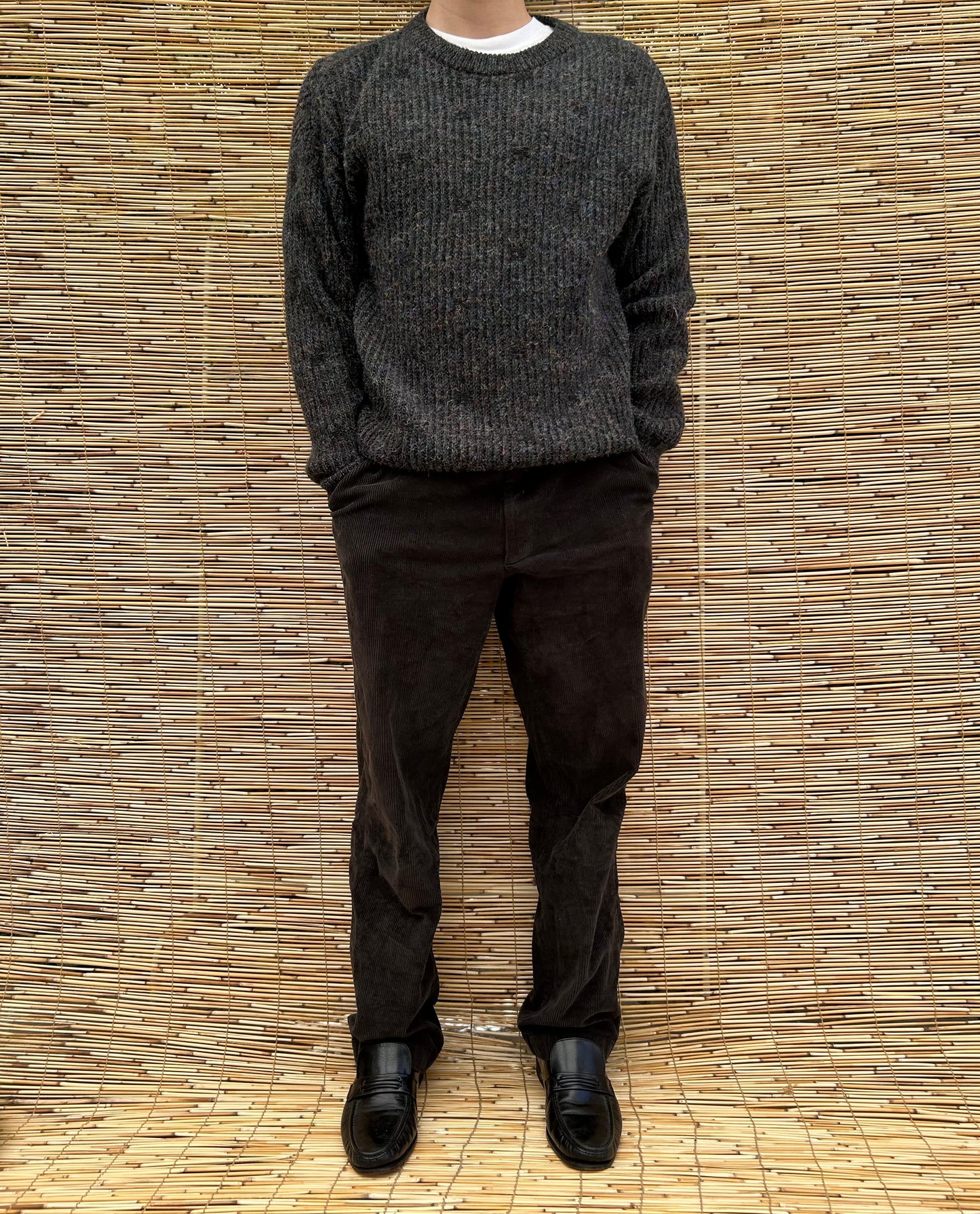 1980s Gray Italian Wool Sweater | Colore US Men's L